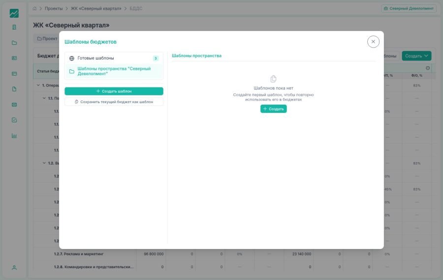 Шаблоны бюджетов FlowFix: готовые шаблоны и шаблоны компании